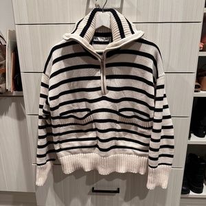 Zara striped knit sweater